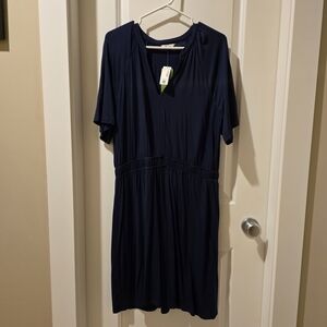 Reitmans Deep Blue V-Neck Top